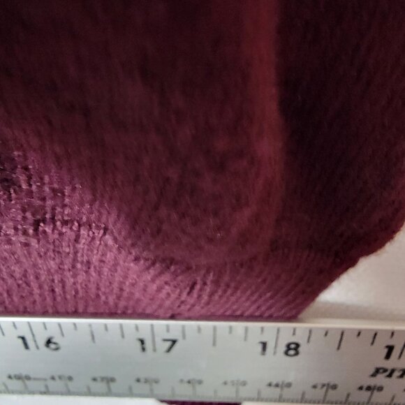J. Ferrar Mens Pullover Sweater Sz XL Long Sleeve V-Neck Deep Plum Golf T Time - Picture 8 of 11